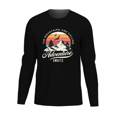 The Mountains Are Calling Men Long Sleeve Shirt